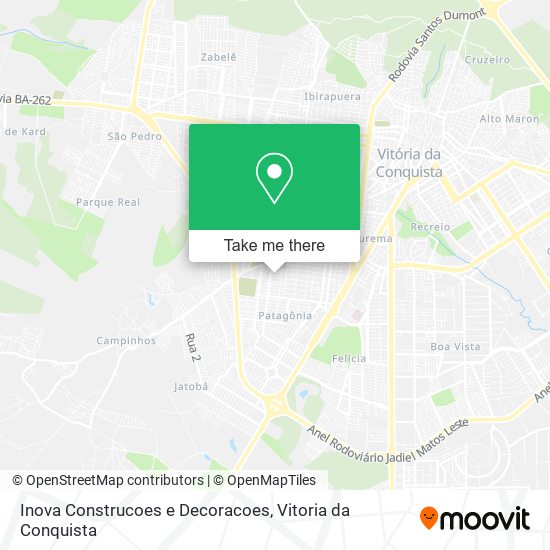Inova Construcoes e Decoracoes map