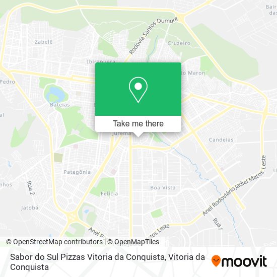 Sabor do Sul Pizzas Vitoria da Conquista map