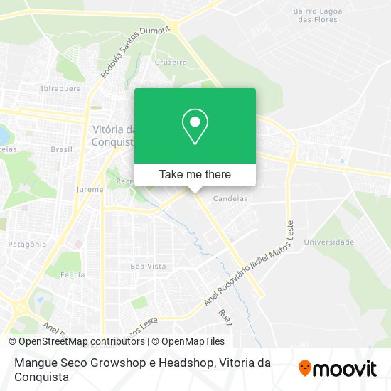 Mangue Seco Growshop e Headshop map