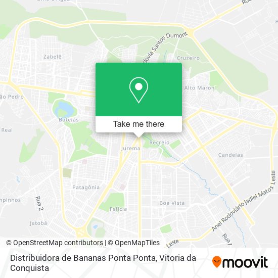 Distribuidora de Bananas Ponta Ponta map