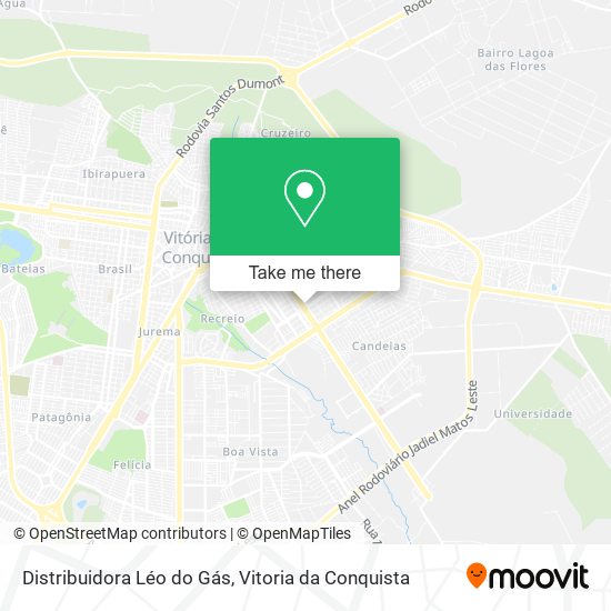 Mapa Distribuidora Léo do Gás