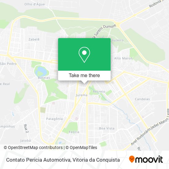 Contato Pericia Automotiva map