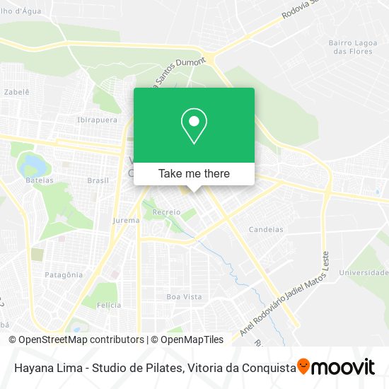 Mapa Hayana Lima - Studio de Pilates