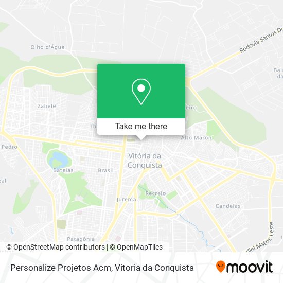 Personalize Projetos Acm map