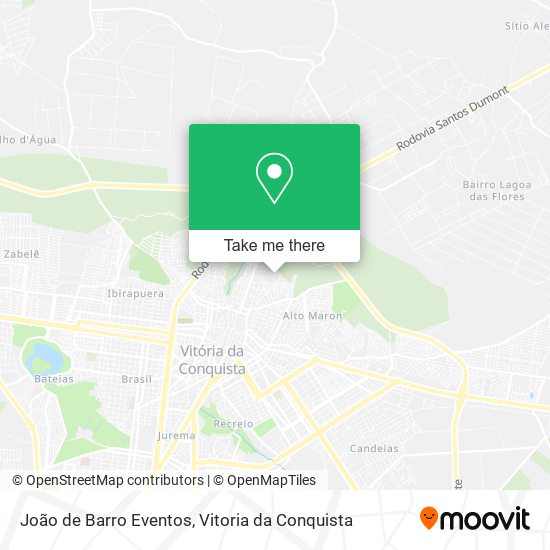João de Barro Eventos map