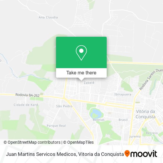 Juan Martins Servicos Medicos map