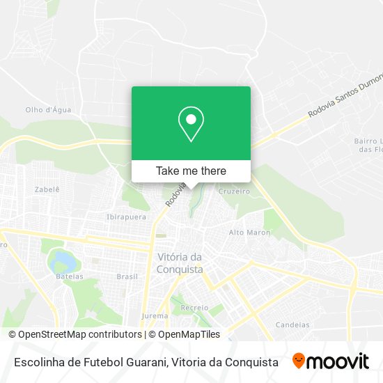 Escolinha de Futebol Guarani map