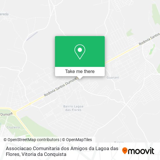 Mapa Associacao Comunitaria dos Amigos da Lagoa das Flores