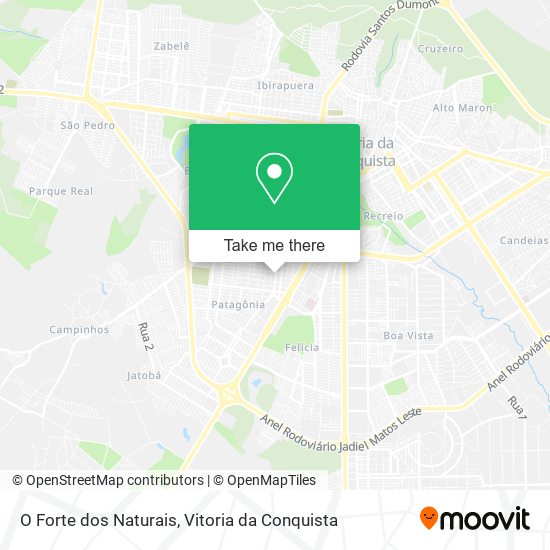 O Forte dos Naturais map