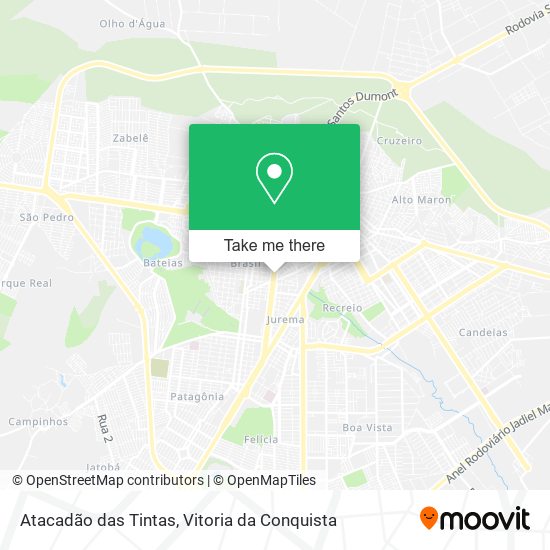 Atacadão das Tintas map