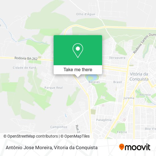 Antônio Jose Moreira map