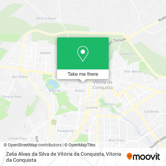 Mapa Zelia Alves da Silva de Vitória da Conquista