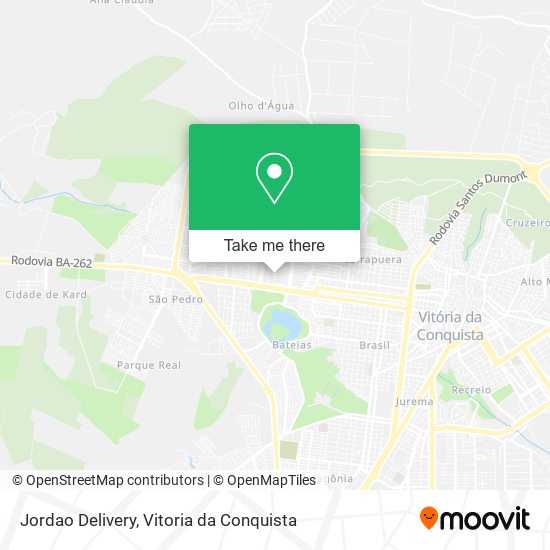 Jordao Delivery map