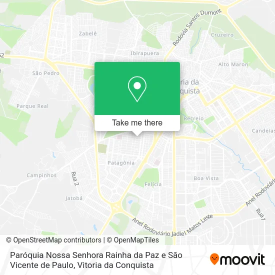 Paróquia Nossa Senhora Rainha da Paz e São Vicente de Paulo map