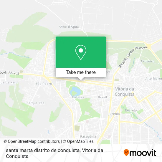 santa marta distrito de conquista map