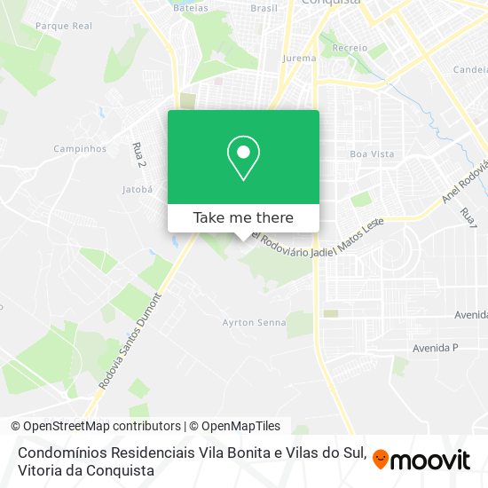 Condomínios Residenciais Vila Bonita e Vilas do Sul map