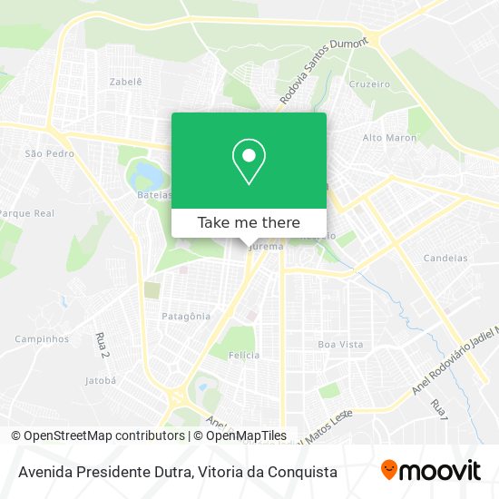 Mapa Avenida Presidente Dutra