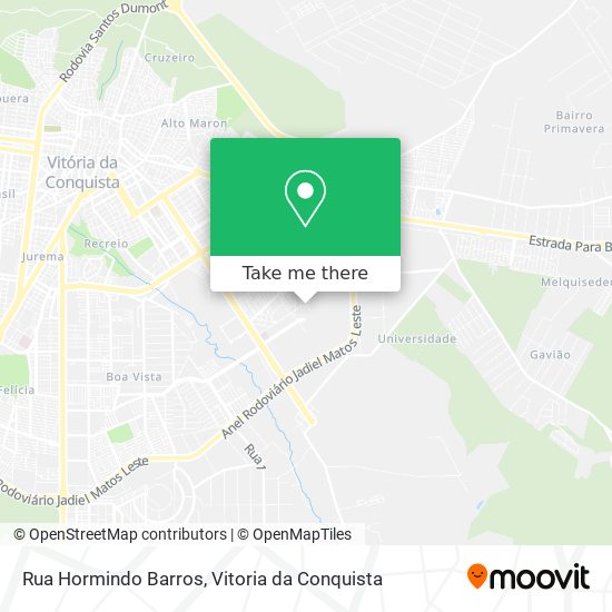 Mapa Rua Hormindo Barros