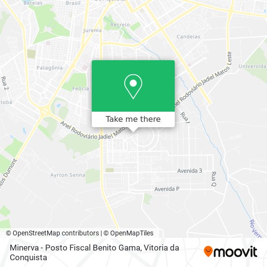 Minerva -  Posto Fiscal Benito Gama map