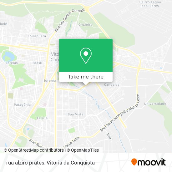 rua alziro prates map