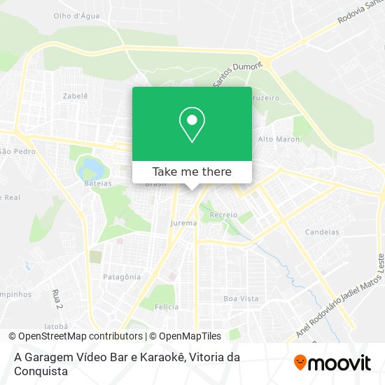 Mapa A Garagem Vídeo Bar e Karaokê