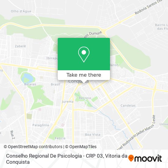 Conselho Regional De Psicologia - CRP 03 map