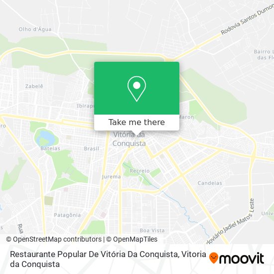 Mapa Restaurante Popular De Vitória Da Conquista