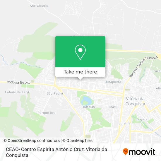 Mapa CEAC- Centro Espírita Antônio Cruz