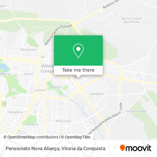 Pensionato Nova Aliança map