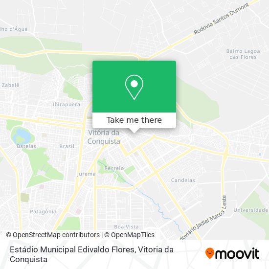 Mapa Estádio Municipal Edivaldo Flores
