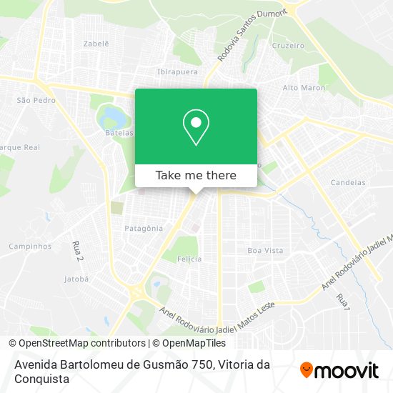 Mapa Avenida Bartolomeu de Gusmão 750