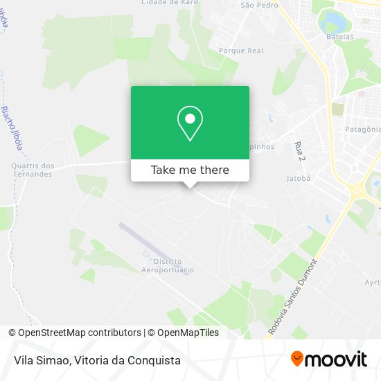 Vila Simao map