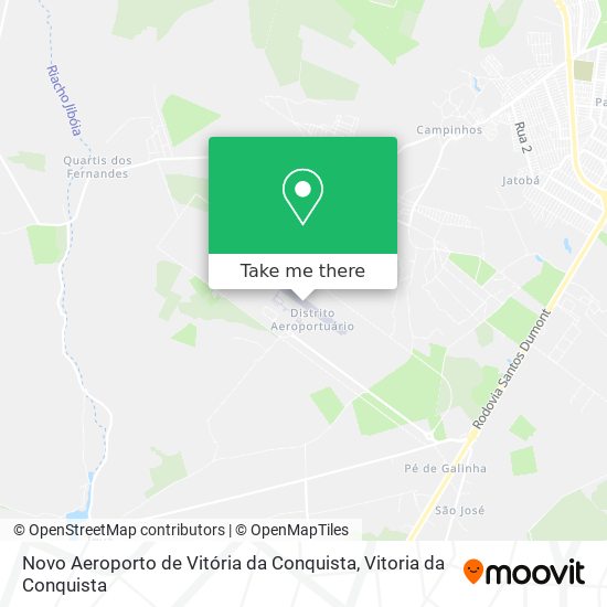 Novo Aeroporto de Vitória da Conquista map