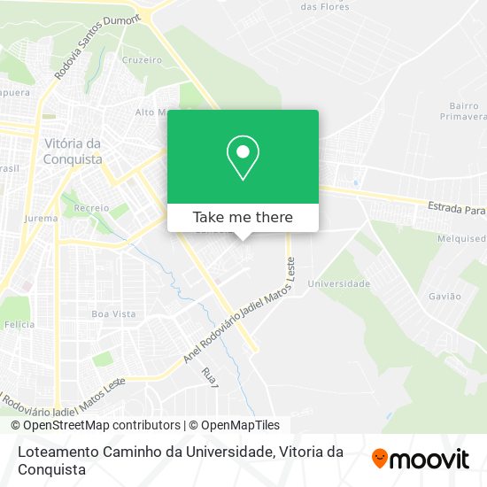 Loteamento Caminho da Universidade map