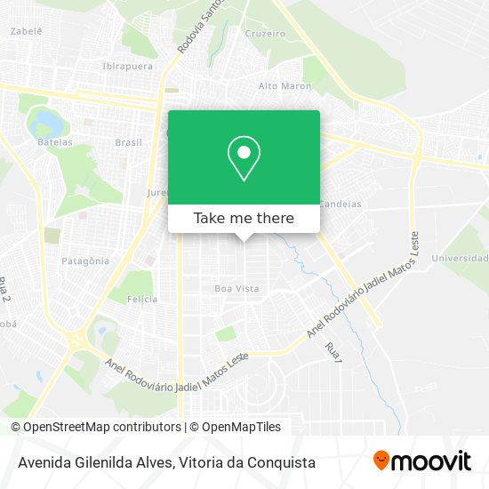 Mapa Avenida Gilenilda Alves