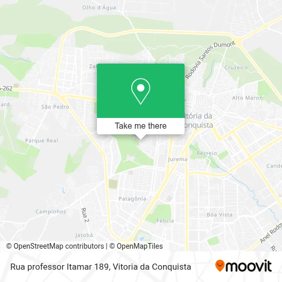 Rua professor Itamar 189 map
