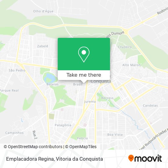 Emplacadora Regina map