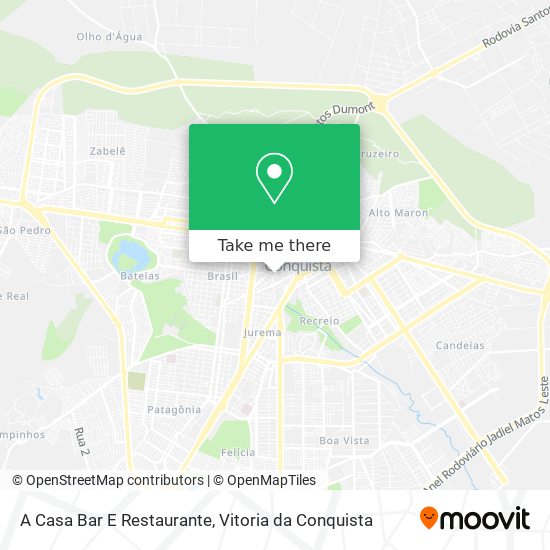 A Casa Bar E Restaurante map