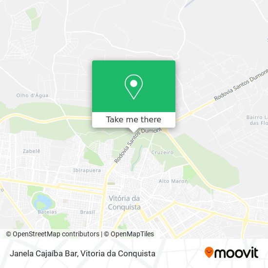 Janela Cajaíba Bar map