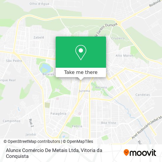 Alunox Comércio De Metais Ltda map