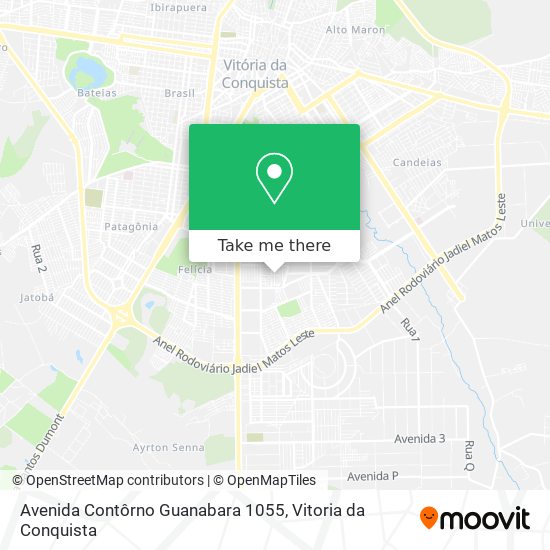 Mapa Avenida Contôrno Guanabara 1055