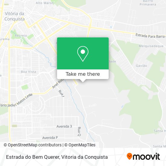 Estrada do Bem Querer map