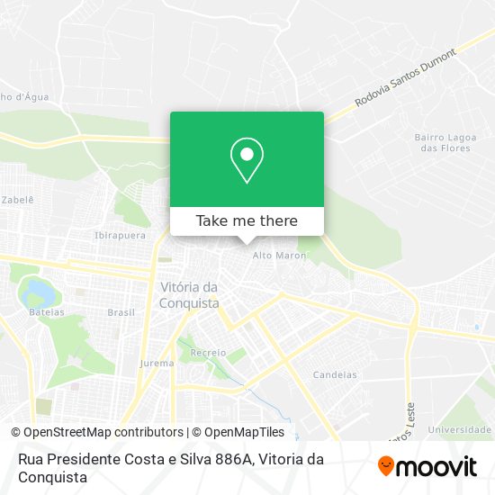 Rua Presidente Costa e Silva 886A map