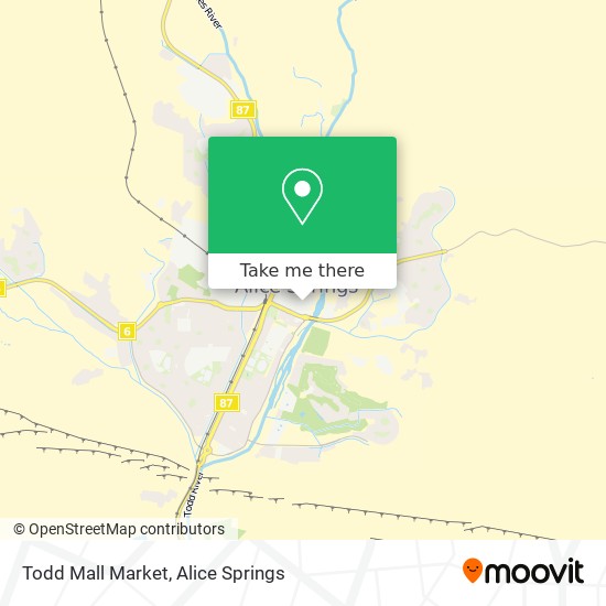 Mapa Todd Mall Market