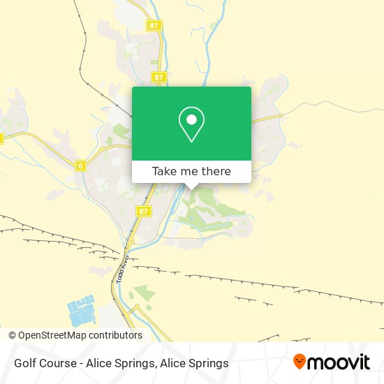Golf Course - Alice Springs map