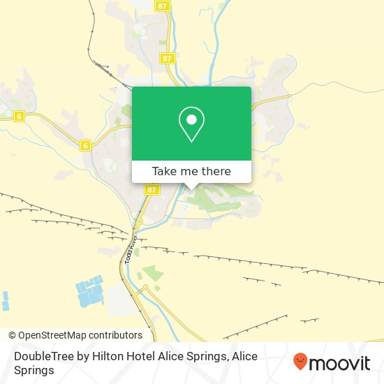 DoubleTree by Hilton Hotel Alice Springs map