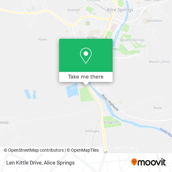 Len Kittle Drive map