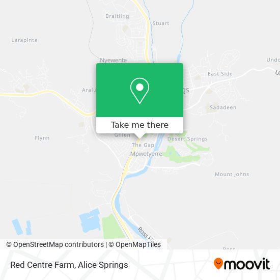 Red Centre Farm map