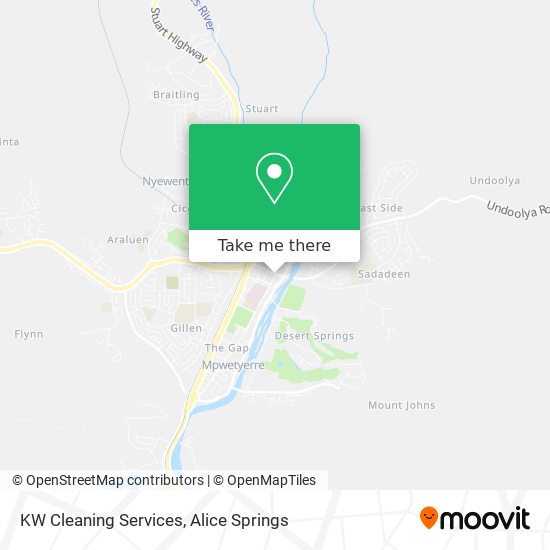 Mapa KW Cleaning Services