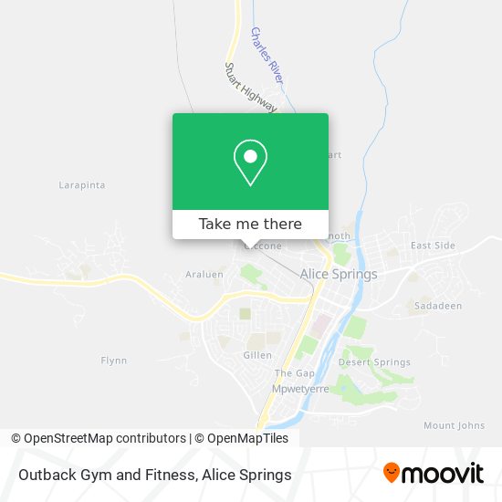 Mapa Outback Gym and Fitness